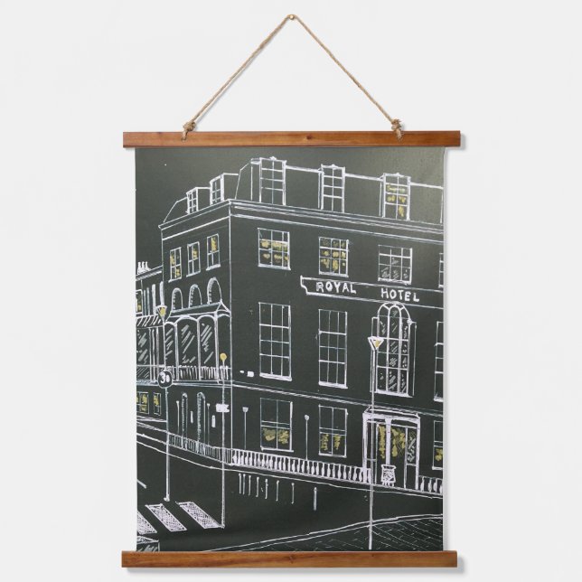 Midnight Architecture  Hanging Tapestry (Front)
