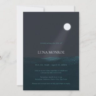 MIDNIGHT AT SEA FUNERAL CELEBRATION OF LIFE INVITATION