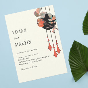 Midnight Autumn Wedding Invitation