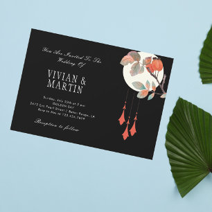 Midnight Autumn Wedding Invitation