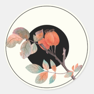 Midnight Autumn Wedding Sticker