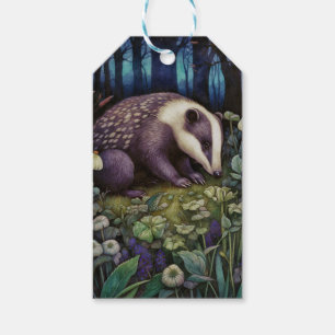 Midnight Badger Gift Tags