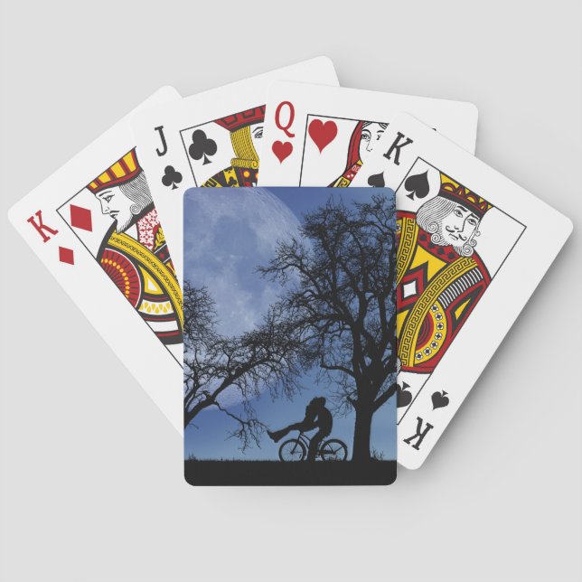 Midnight Bike Ride Playing Cards (Back)