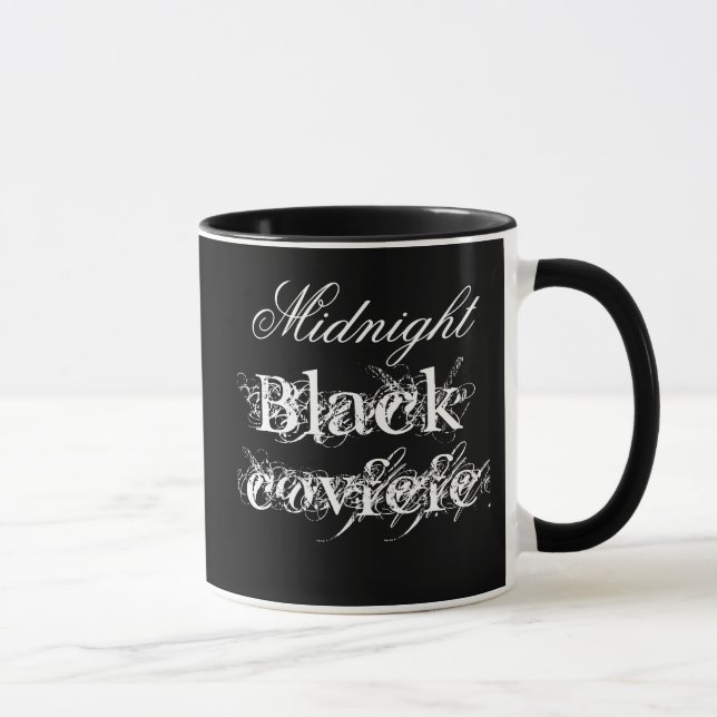 Midnight Black cofvefe customisable Mug (Right)