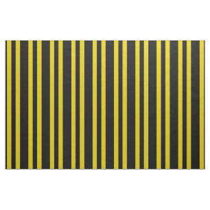 Midnight black, dark gold/yellow stipe, stripes fabric