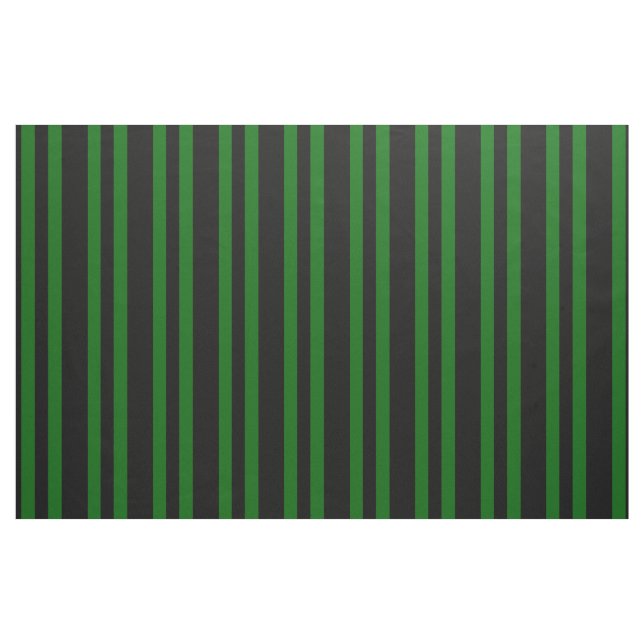 Midnight black, Island green stipe, stripes Fabric (Fat Quarter)