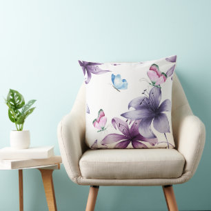 MIDNIGHT BLOOM & BUTTEFLIES CUSHION