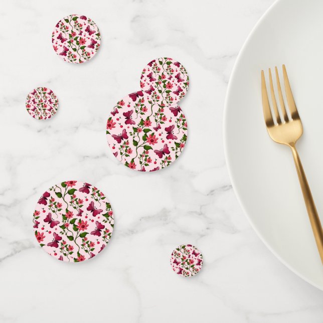 Midnight Bloom Butterfly Floral Confetti (Group)