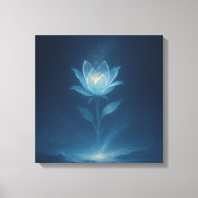 Midnight Bloom Canvas Print (Front)