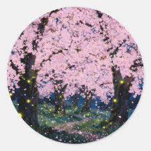 Midnight Bloom – Dark Floral Art Classic Round