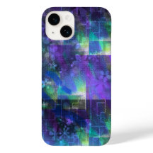   Midnight Bloom iPhone 14 Case - Floral abstract 