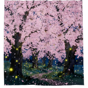 Midnight Bloom -  Shower Curtain