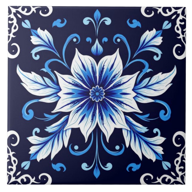 midnight bloom tile (Front)