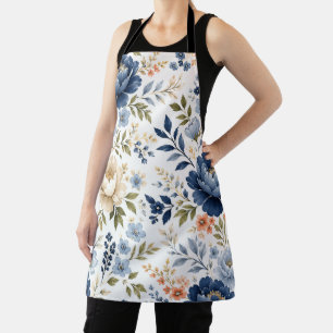 Midnight Bloom Timeless Floral Elegance Apron