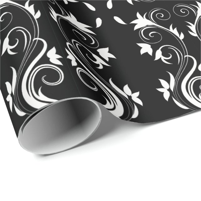 Midnight Bloom Wrapping Paper (Roll Corner)