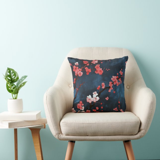 Midnight Blossoms Cushion (Chair)