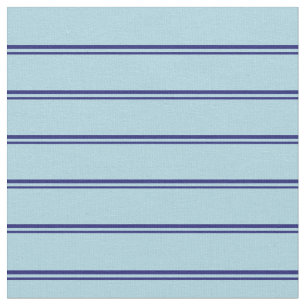 Midnight Blue and Light Blue Lined Pattern Fabric