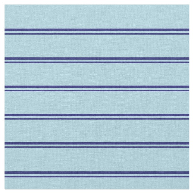 Midnight Blue and Light Blue Lined Pattern Fabric (Close Up)
