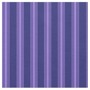 Midnight Blue and Purple Coloured Stripes Fabric