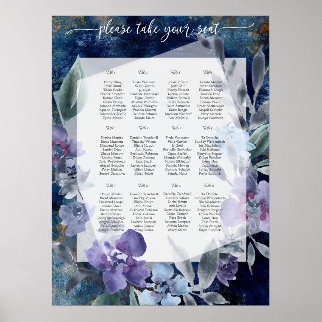 Midnight Blue Anemone, Poster (Front)