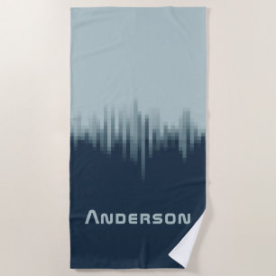 Midnight Blue Beach Towel