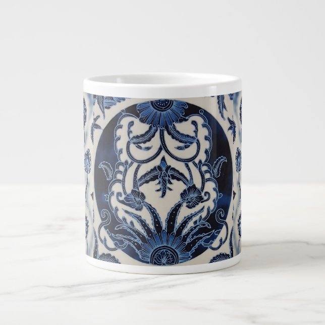 Midnight Blue Blooms Speciality Mug (Front)