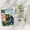 Midnight Blue Blush Floral Photo Graduation Card
