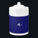 Midnight Blue Colour Minimalist Plain Monogram<br><div class="desc">Represent yourself with this modern,  elegant design. This template can be customised to meet all professional occupations.</div>