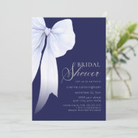 Midnight Blue Coquette Bow Bridal Shower