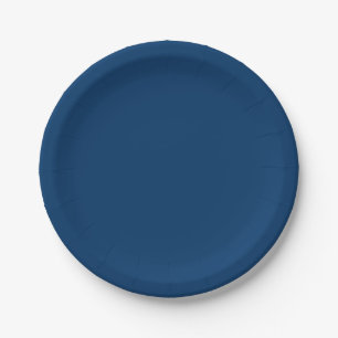 Midnight Blue Custom Paper Plates – Bulk Orders