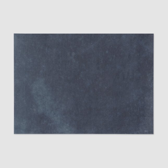 Midnight blue distressed texture vintage  tissue paper (Front)