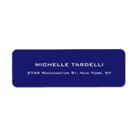 Midnight Blue Elegant Modern Trendy Minimalist