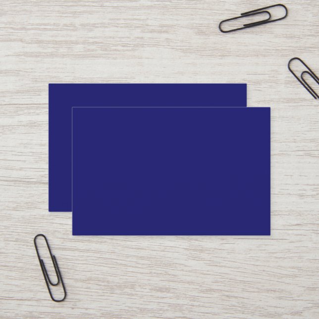 Midnight Blue European Business Card (Front/Back In Situ)