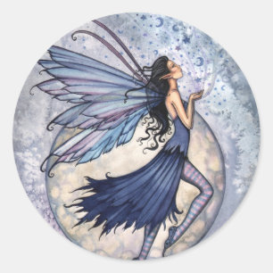 Midnight Blue Fairy Stickers by Molly Harrison