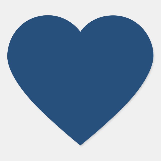 Midnight Blue Heart Stickers – Customisable (Front)