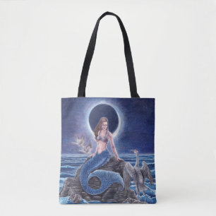 Midnight Blue Mermaid Tote