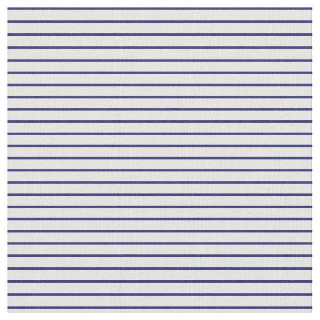 Midnight Blue & Mint Cream Pattern Fabric (Close Up)