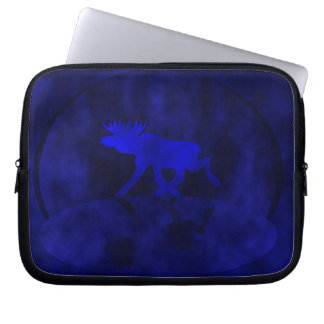 Midnight blue Moose Laptop Sleeve