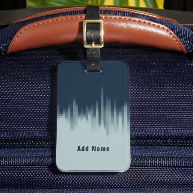 Midnight Blue - Personalizable!  Luggage Tag (Front Insitu 2)