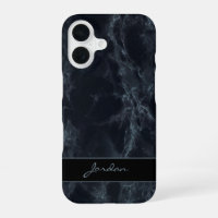 Midnight Blue Polished Marble Stone with Name