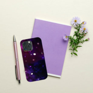 Midnight Blue Purple Galaxy  iPhone 13 Pro Case