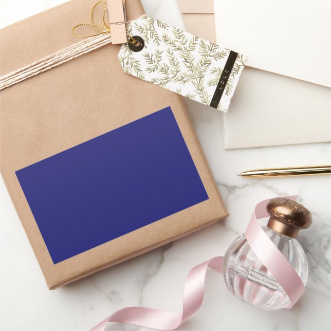 Midnight Blue Rectangular Sticker (Gifting)