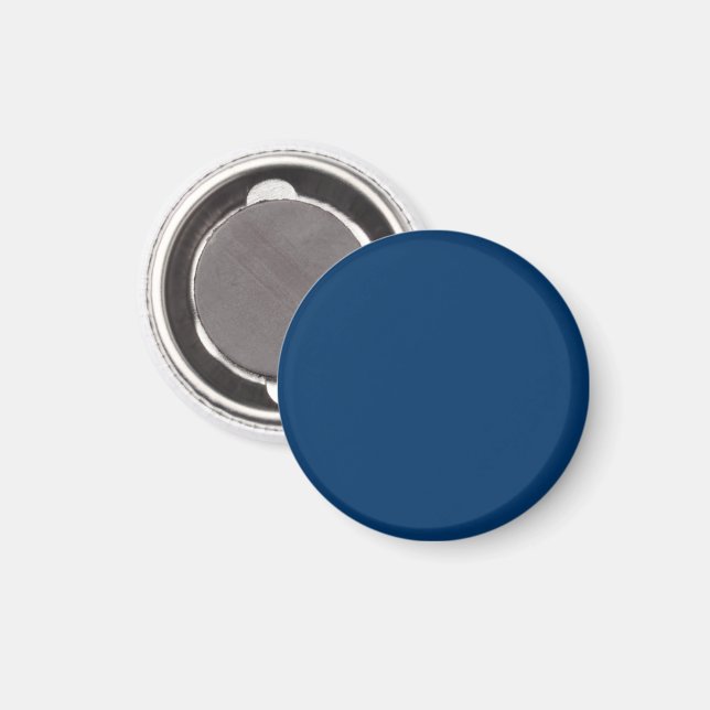 Midnight Blue Round Magnet – Customisable (Front/Back)