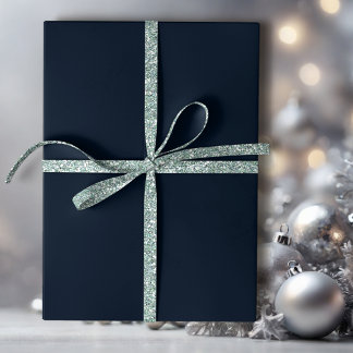 Midnight Blue Solid Wrapping Paper