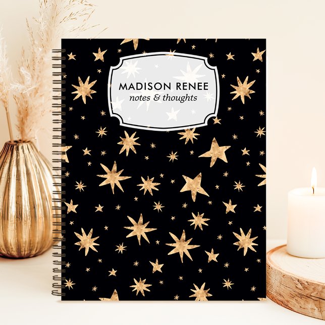 Midnight Blue Starry Sky Notebook (Creator Uploaded)