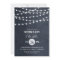 Midnight Blue String Lights I Do BBQ Invitation
