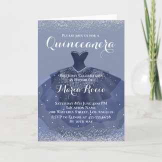 Midnight Blue Theme Holiday Card
