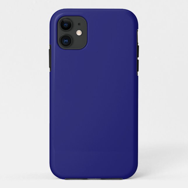 Midnight Blue Tough iPhone 11 Case (Back)
