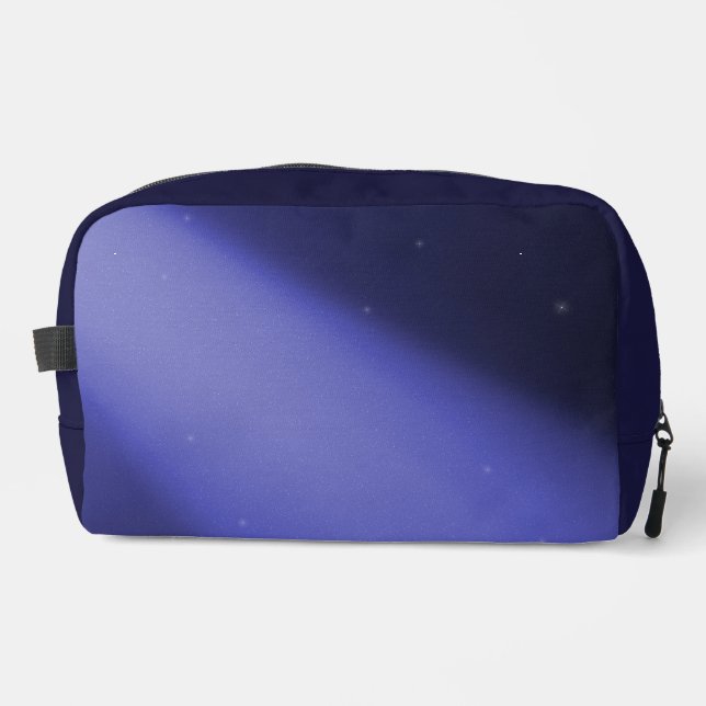 Midnight blue  twilight moonlight ombre effect dopp kit (Front)