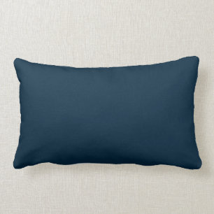 Midnight Blue Velvet Lumbar Cushion